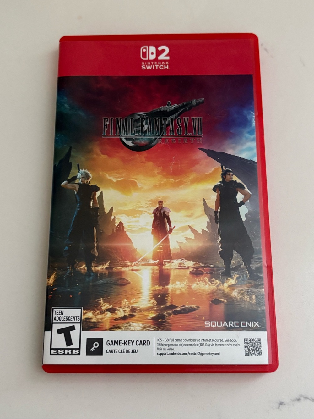 Nintendo Switch Final Fantasy VII Rebirth - Red Case